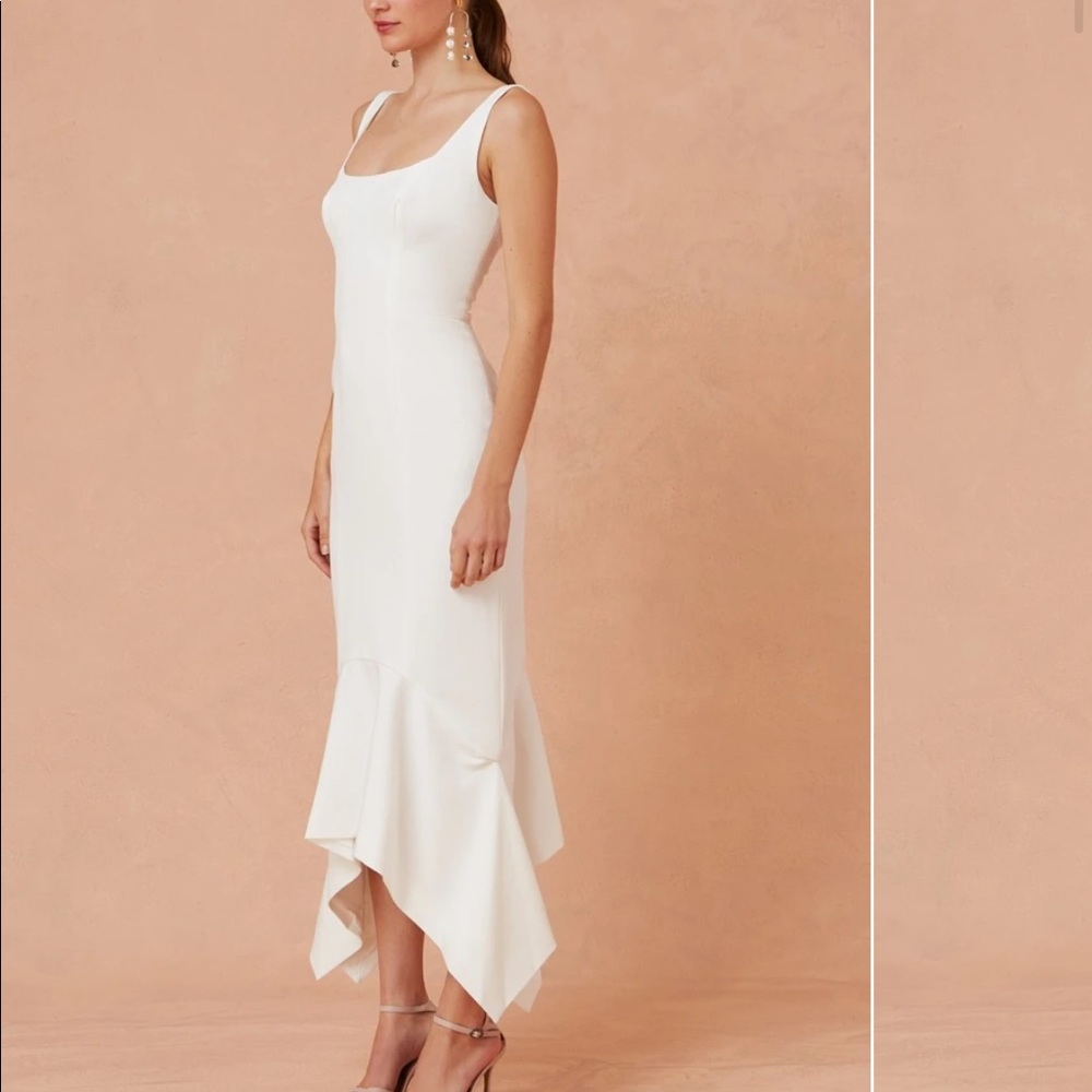 Keepsake Uptown Midi Dress Ivory